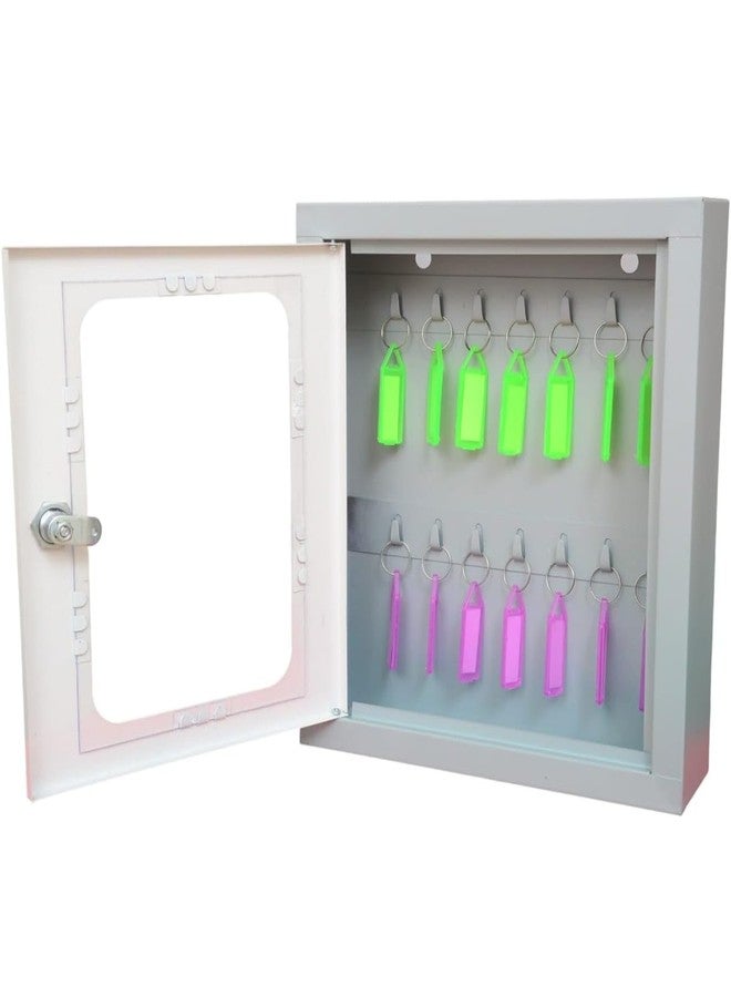 SPYLOCK Metal Keyholder Box 14 Key Wall Box Storage Key Organizer Wall Mount Key Holder for Wall Size Large 13 * 11 * 3 inch - Image 3